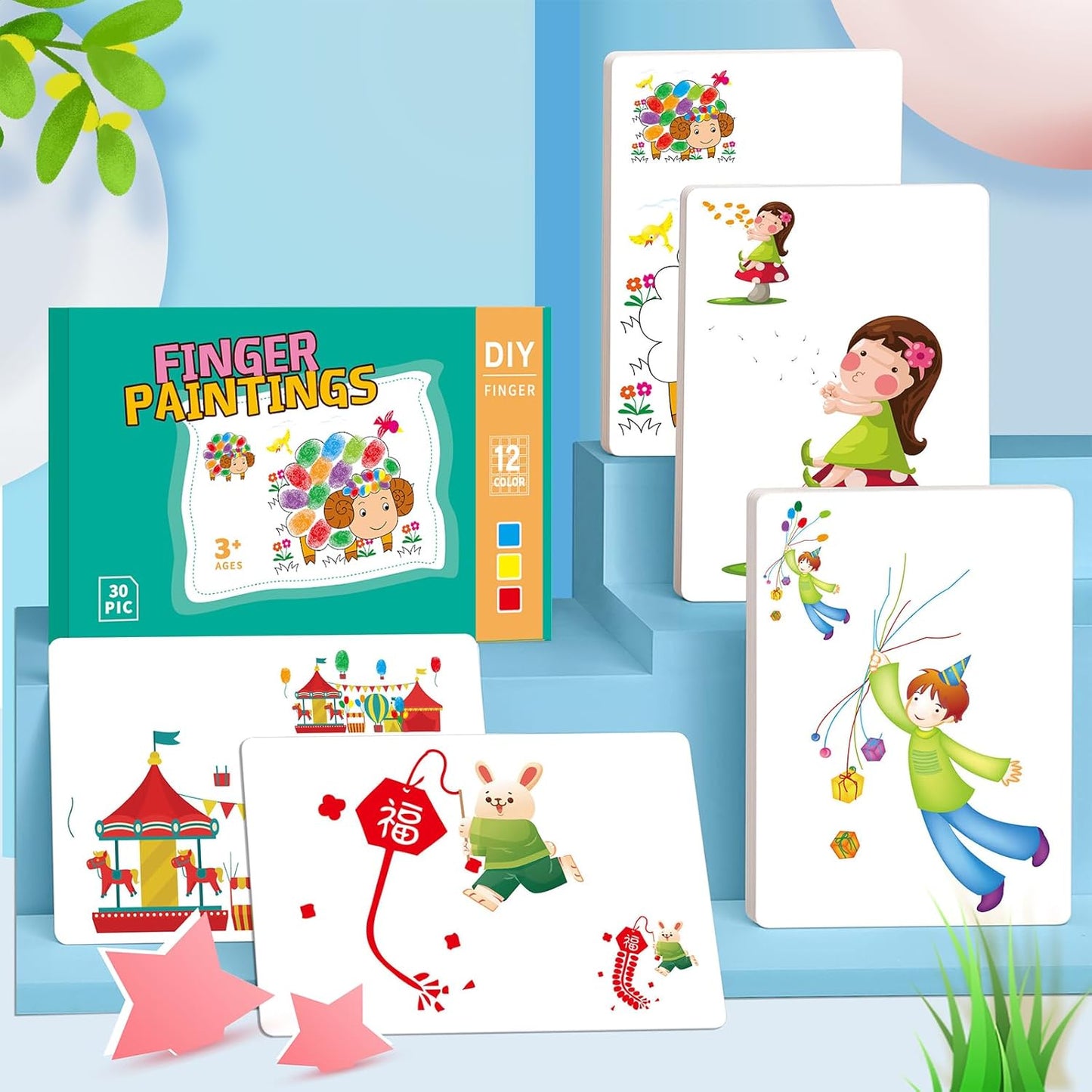 Creative Finger Paint Set™